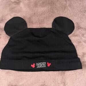 Disney Baby Black Mickey Mouse Cap with 3D Ears 18M